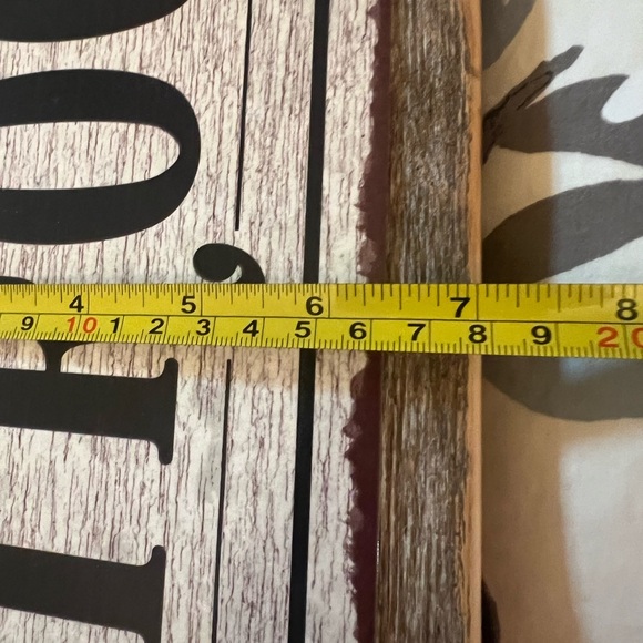 Treehouse Customs Handmade Restroom Sign 7” x 16.9” Distressed Rustic Wood Back - Picture 5 of 12